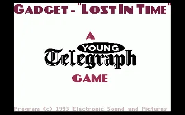 Gadget - Lost in Time_Disk1 screen shot title